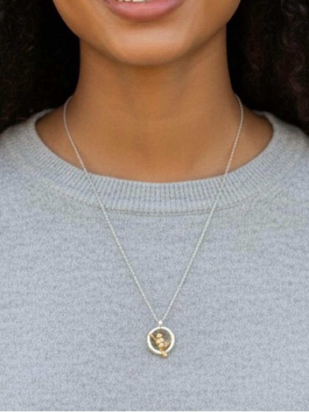 Disney Winnie the Pooh Silver & Gold Tone Necklace | Extendable - Picture 7 of 7